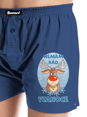 Nemám rád Vianoce pánske trenky Blue