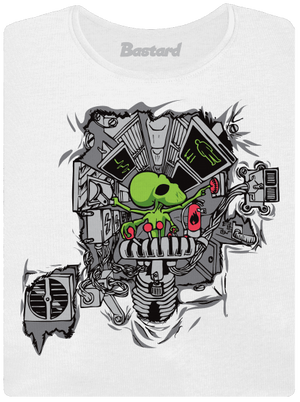 Programátor dámske tričko s lemom White