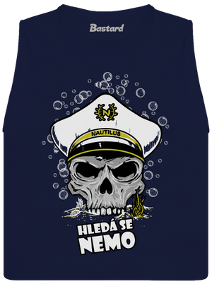 Kapitán Nemo dámske tielko voľné Navy