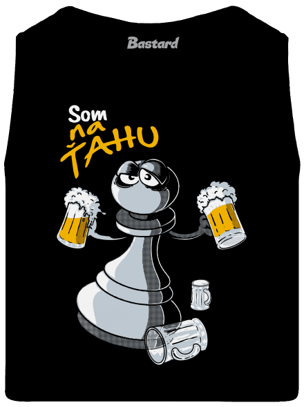Na ťahu pánske tielko Black