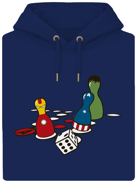 Superhrdina nehnevaj sa unisex mikina premium Navy