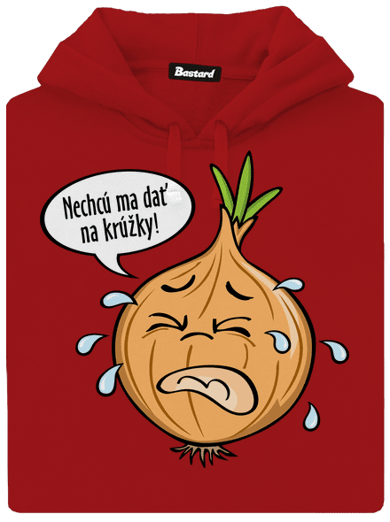 Cibuľa na krúžky dámska mikina klokanka Red Mal