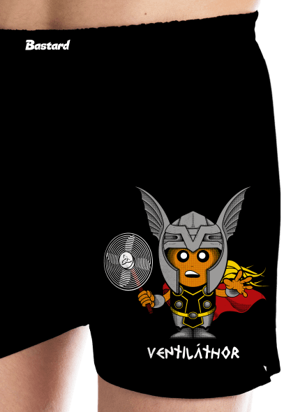 Ventiláthor pánske trenky Black