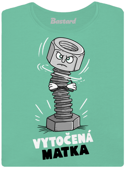 Vytočená matka dámske tričko prémium Mint Mal