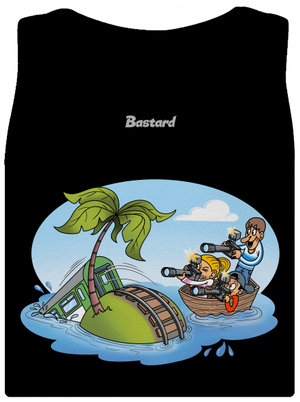 Ostrov železnice dámske tielko klasické Black