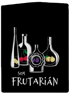 Frutarián dámska mikina na zips Black