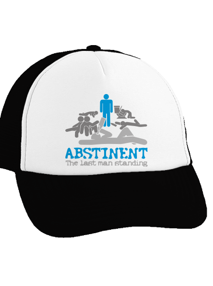 Abstinent šiltovka truckerka Black cap