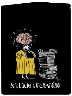 Milujem literatúru dámska mikina na zips Black