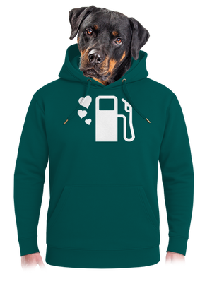 Plnú prosím unisex mikina premium Emerald Green