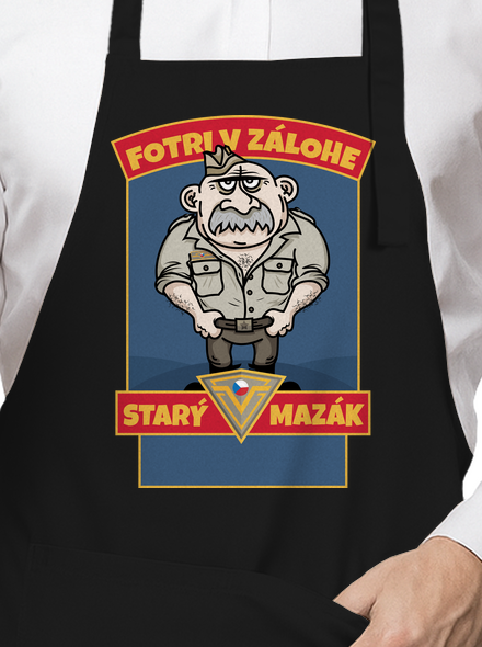 Starý mazák zástera Black