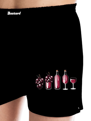 Evolúcia červeného vína pánske trenky Black