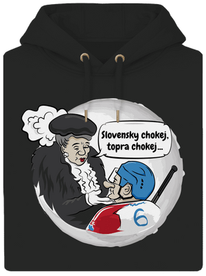 Slovenský hokej unisex mikina premium Dark Black