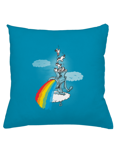 Ako vzniká dúha vankúš Blue Turquoise