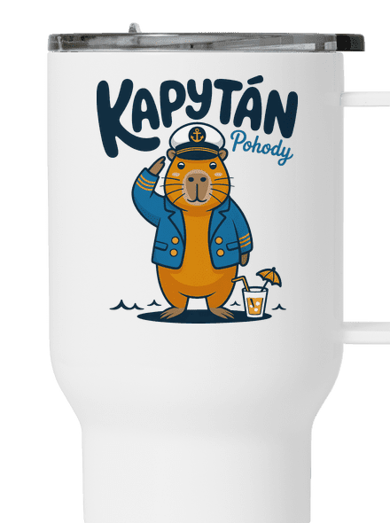 Kapytán pohody termohrnček White