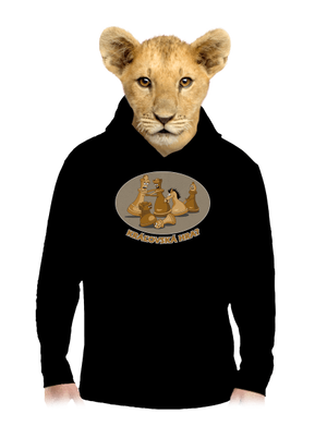 Kráľovská hra detská mikina klokanka Black