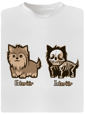 Teriér pánske športové tričko White