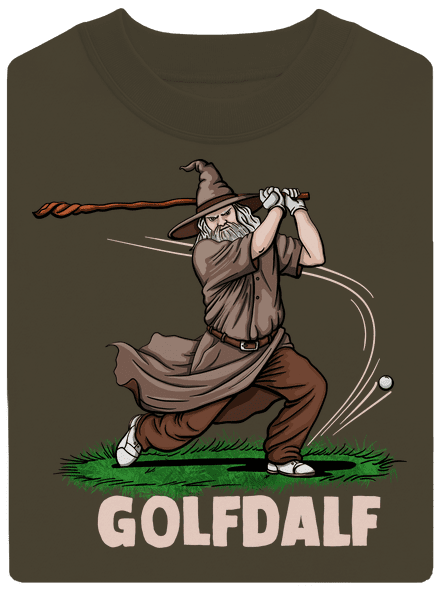 Golfdalf unisex mikina bez kapucne Urban Khaki