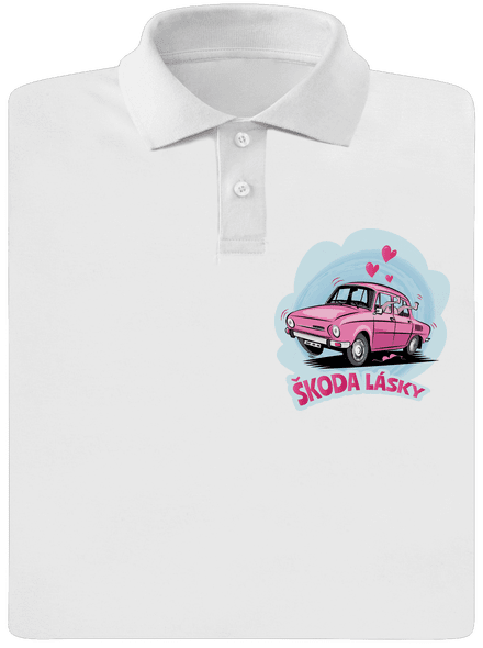 Škoda lásky pánska polokošeľa White
