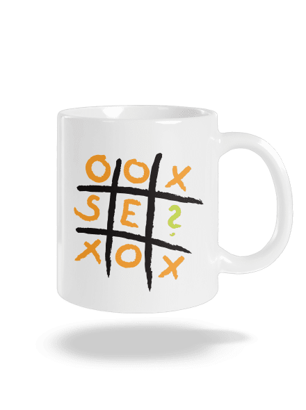 Piškvorky klasický hrnček White