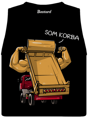 Korba dámske tielko voľné Black