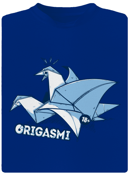 Origasmi pánske športové tričko Royal Blue Mal