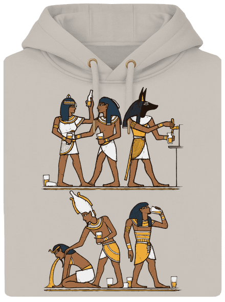 Egyptská párty unisex mikina premium Pastel Macchiato