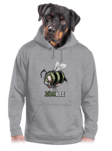 ZomBee pánska mikina klokanka Light Melange