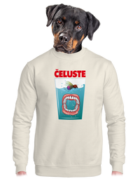 unisex mikina bez kapucne