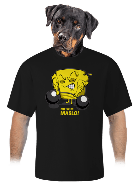 Nie som maslo unisex tričko oversized Black