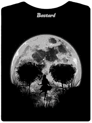 Smrtiaci spln dámske tričko s lemom Black