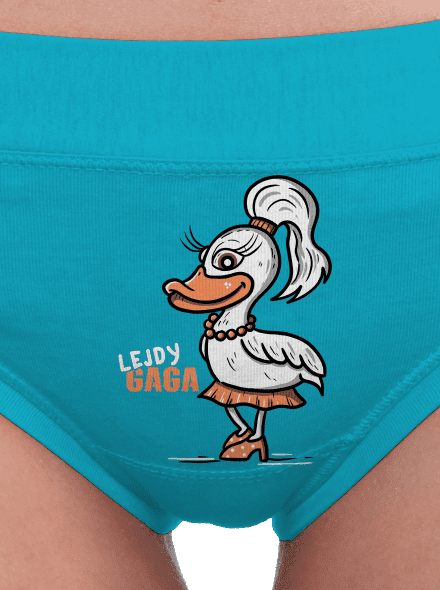 Lejdy Gaga dámske nohavičky Turquoise
