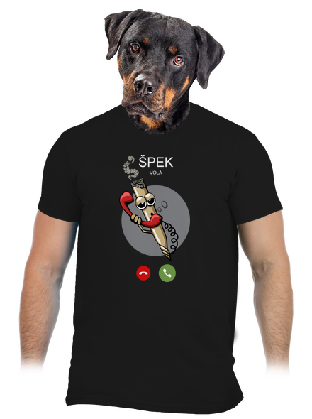 Špek volá pánske tričko Black