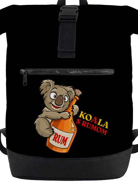 Rum s koalou batoh Black