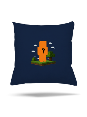 Minecraft z vlastnej fotky vankúš Dark Navy