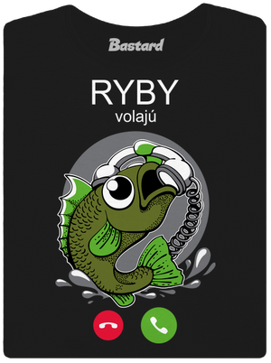 Ryby volají dámske tričko Black