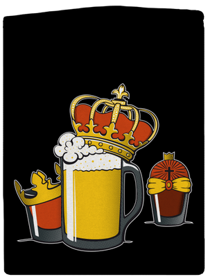 Traja králi dámska mikina na zips Black