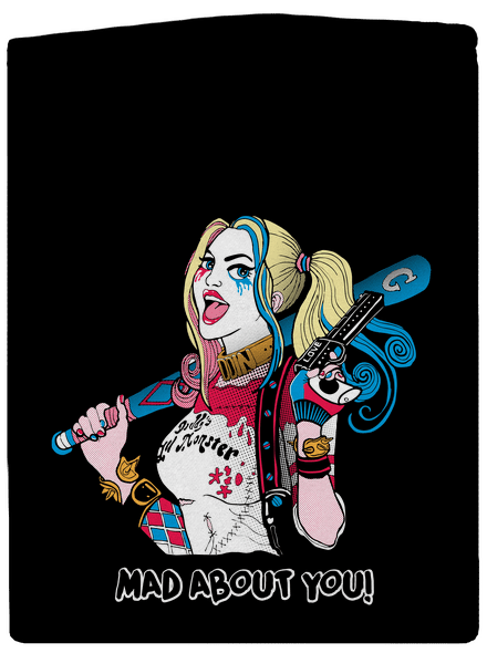 Joker a Harley dámska mikina na zips Black