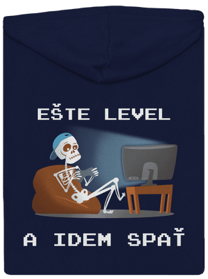 Ešte level pánska mikina na zips Navy