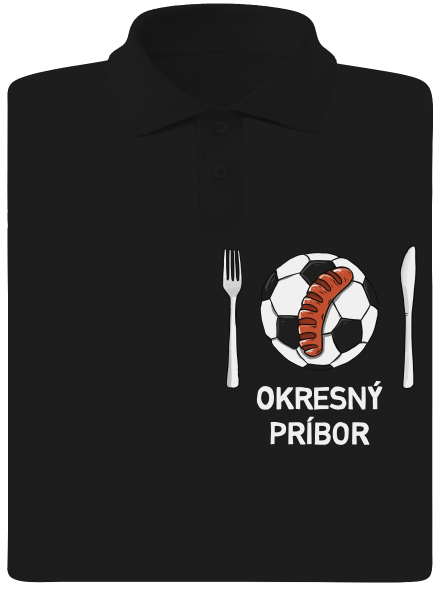 Okresný príbor pánska polokošeľa Black