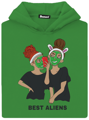 Best aliens detská mikina klokanka Kelly Green AWD