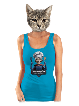 Super babička dámske tielko klasické Blue Atol