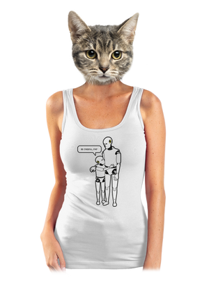 Sirota dámske tielko klasické White