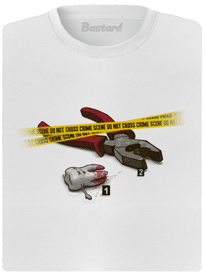 Zúbkovražda dámske športové tričko White