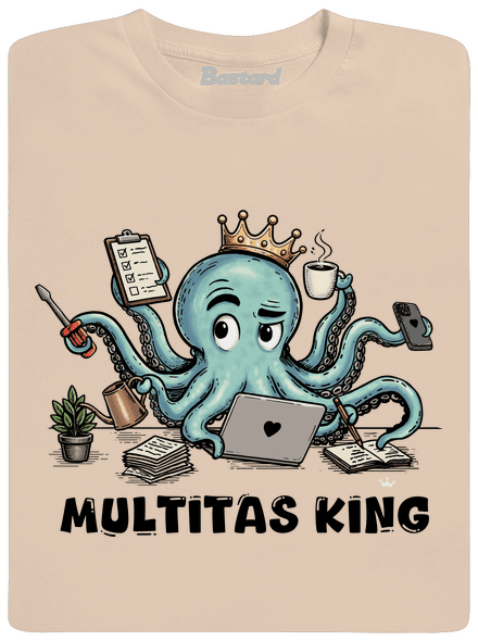 Multitas king pánske tričko Sand