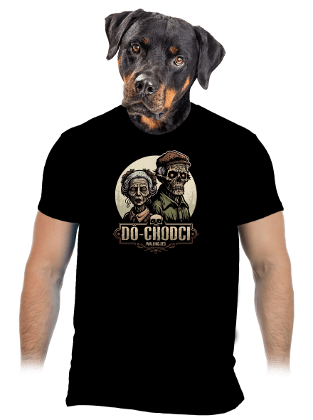 Dô-chodci pánske tričko Black