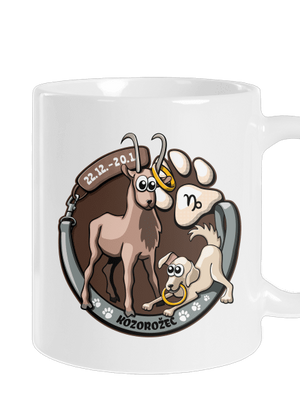 Psí horoskop: Kozorožec klasický hrnček White