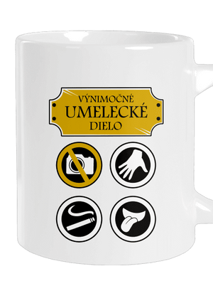 Umelecké dielo veľký hrnček White