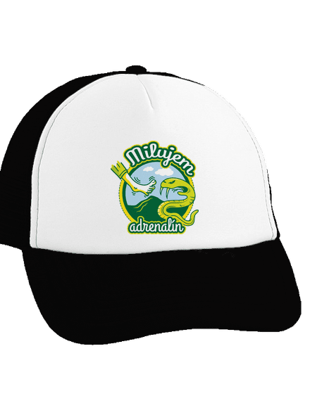 Milujem adrenalín šiltovka truckerka Black cap