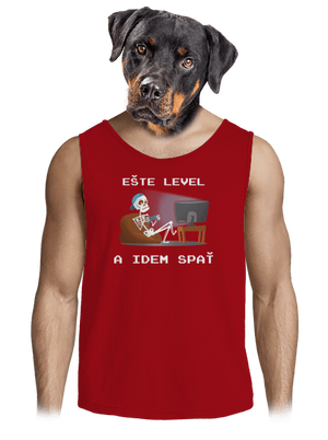 Ešte level pánske tielko Red