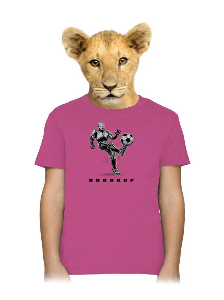 Robokop detské tričko Fuchsia